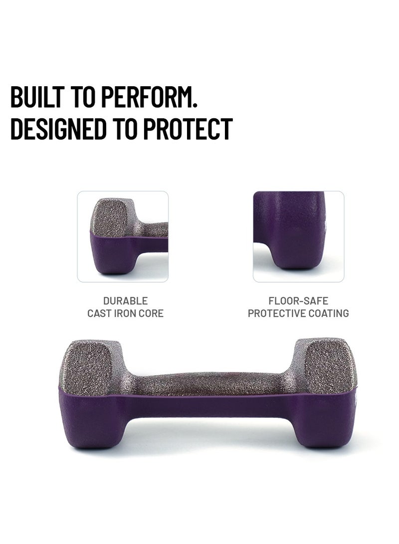 Axox Neoprene Dumbbell Pair 1.5 Kg For Home Workout & Strength Training For Men & Women - Image 3