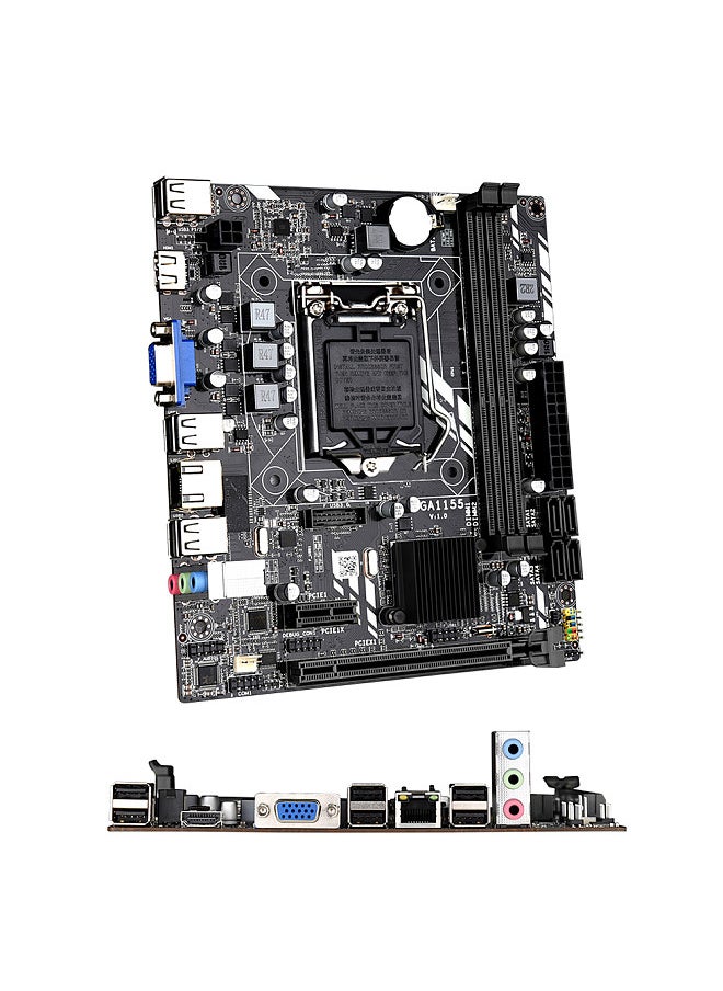 JINGSHA - ATX Motherboard Support LGA1155CPU(core i7/i5/i3)/2 Dual-channel DDR3 Slots/VGA+HD Ports/Ethernet Port/2 Expansion Slots - Image 1