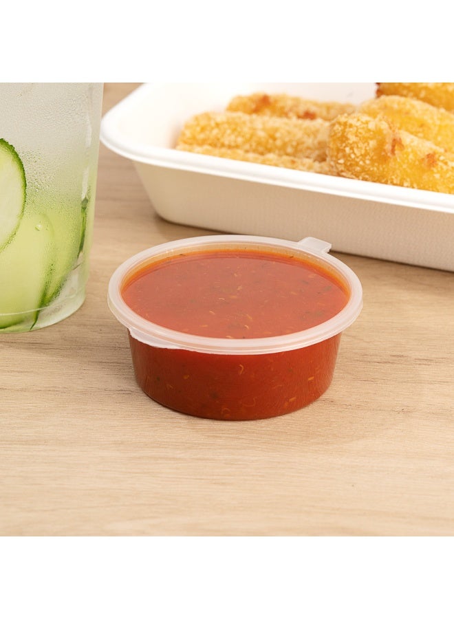 Restaurantware RW Base 4 Ounce Jello Shot Cups, 2000 Microwave-Safe Portion Cups - Crack-Resistant, Disposable, Clear Plastic Sauce Containers, For Samples, Condiments, Or Toppings - Image 4