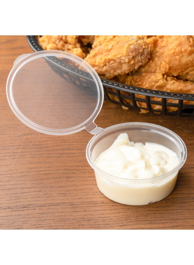 Restaurantware RW Base 4 Ounce Jello Shot Cups, 2000 Microwave-Safe Portion Cups - Crack-Resistant, Disposable, Clear Plastic Sauce Containers, For Samples, Condiments, Or Toppings - Image 3