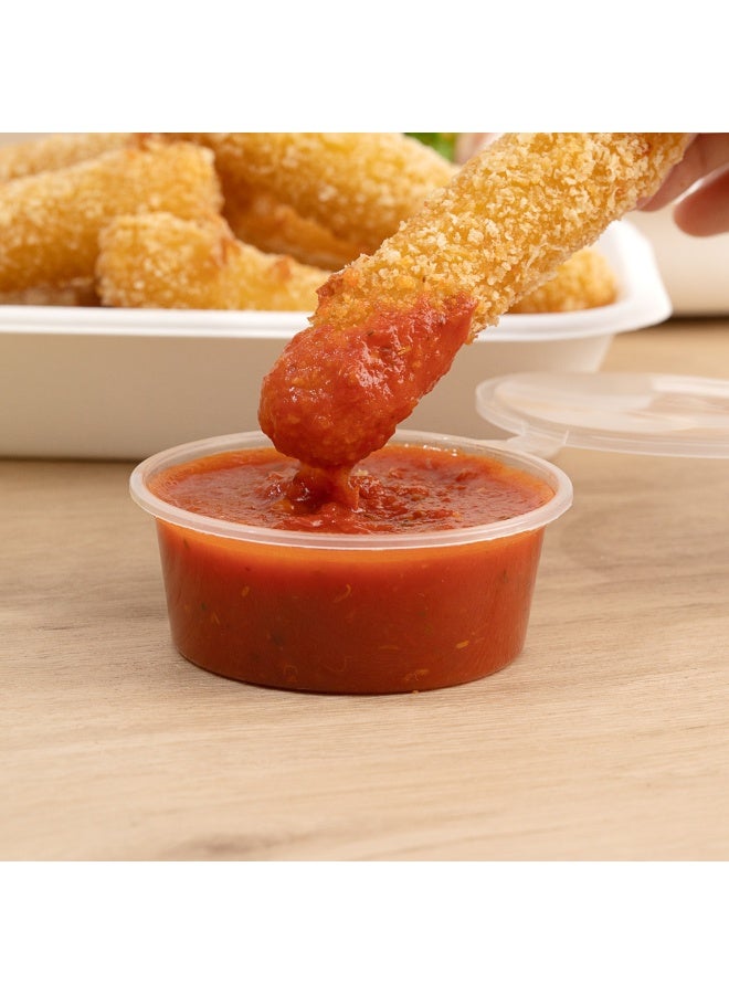 Restaurantware RW Base 4 Ounce Jello Shot Cups, 2000 Microwave-Safe Portion Cups - Crack-Resistant, Disposable, Clear Plastic Sauce Containers, For Samples, Condiments, Or Toppings - Image 5