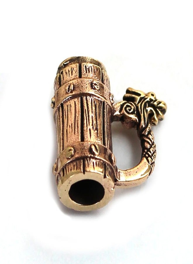 LynnAround Bronze Norse Viking Celtic Nordic Beer Mug Beard Beads Rings, Dwarven Dreadlock Pirate Medieval Hair Beads, Pagan Jewelry - Image 2