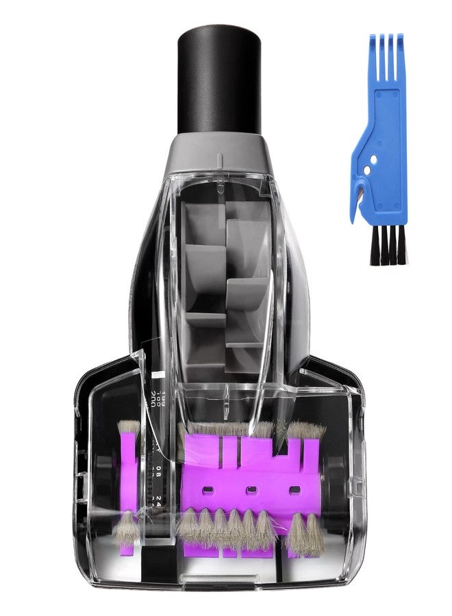 فرشاة تنظيف شعر الحيوانات الأليفة توربينية مطورة 2252، ملحق لماكينات تنظيف الشعر بيسيل كلينفيو سويفل كروسويف 2252، 2489، 2486، 2254، 22543، 24899، 3437F، 3774F، 27909، أرقام قطع غيار بديلة 1608089، لون بنفسجي - Image 1