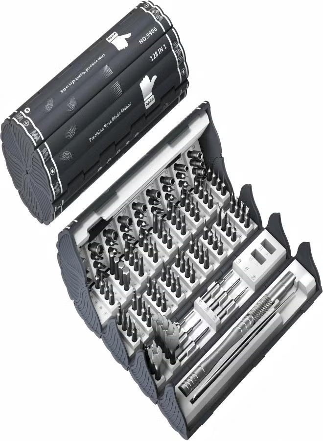 VIVP 128 in 1 Electronics Precision Screwdriver Set, Professional Magnetic Repair Tool Kit with 122 Bits for Computer, PC, iPhone, Laptop, Game Console, Watch, Xbox, MacBook, Ring Doorbell - Image 1