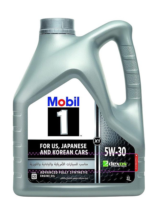 موبيل 1 زيت موتور موبيل1 - 10000 كيلومتر بلزوجة 5w30 وسعة 4 لتر