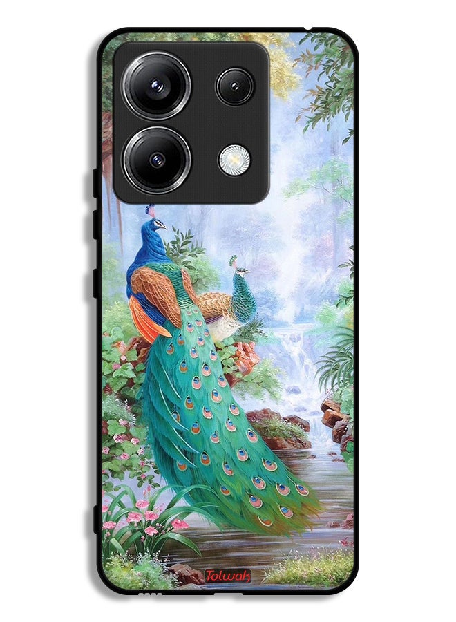 Tolwak غطاء حماية لجهاز Xiaomi Redmi Note 13 Pro 5G مزخرف بالطيور الجارحة - Image 1