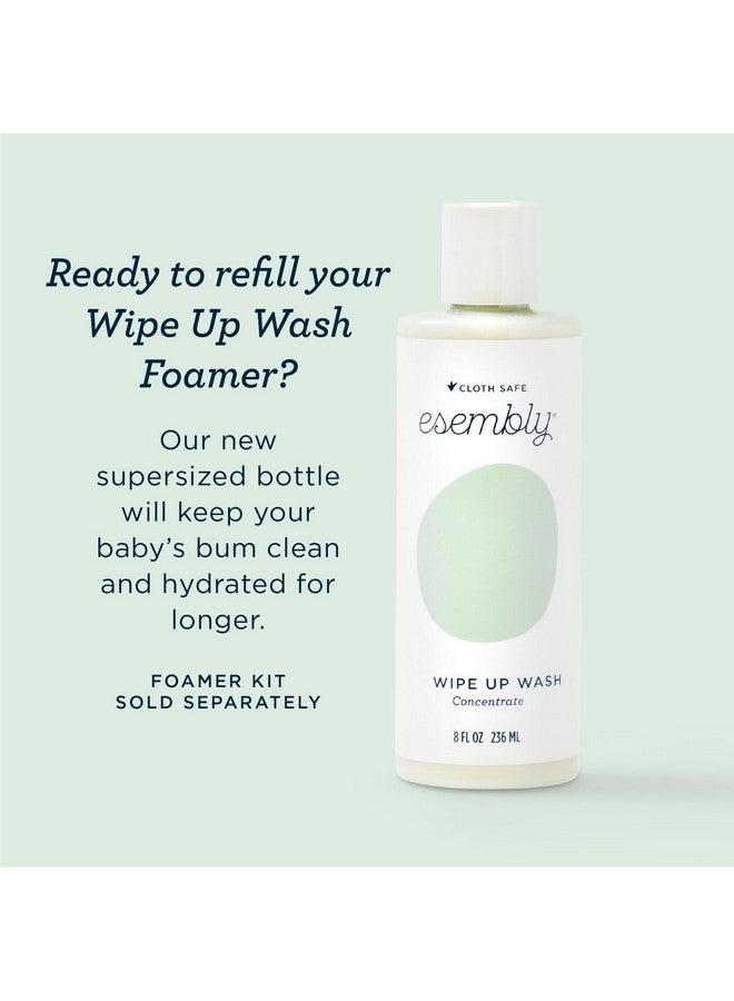 Esembly Wipe Up Wash Refill, Organic No-Rinse Foaming Wipes Solution, Natural Baby Wipe Solution for Reusable Wipes, Concentrate Refill Only, 8oz Bottle - Image 1