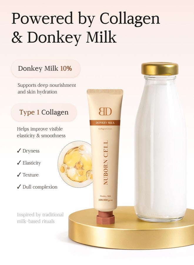 BLANC DUBU Nuborn Cell Donkey Milk Collagen Cream | Instant glow with 10% Donkey Milk | Type 1 Collagen for Visibly Smooth and Dewy Skin | All Skin Types 65ml (2.19 fl oz - Image 5