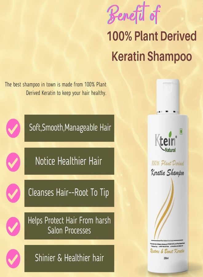 ktein natural 100% plant derived keratin shampoo & conditioner combo(100ml) - Image 2