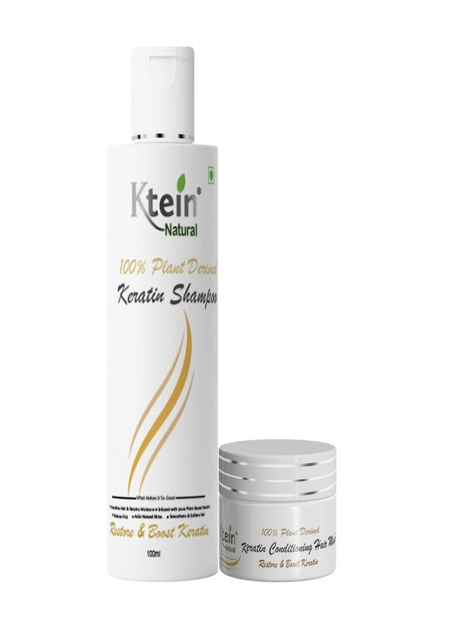 ktein natural 100% plant derived keratin shampoo & conditioner combo(100ml) - Image 1