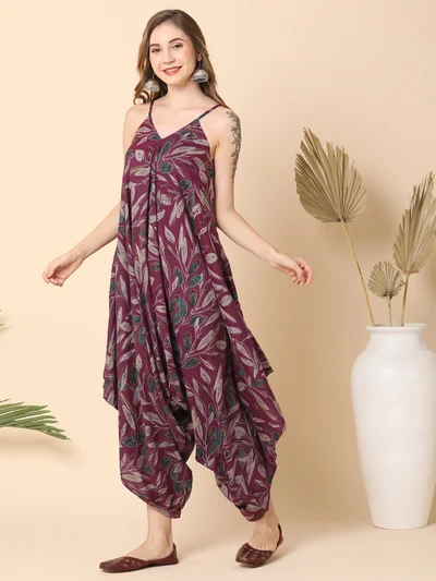 globus Women All Over Printed Dhoti Style Fusion Jumpsuit