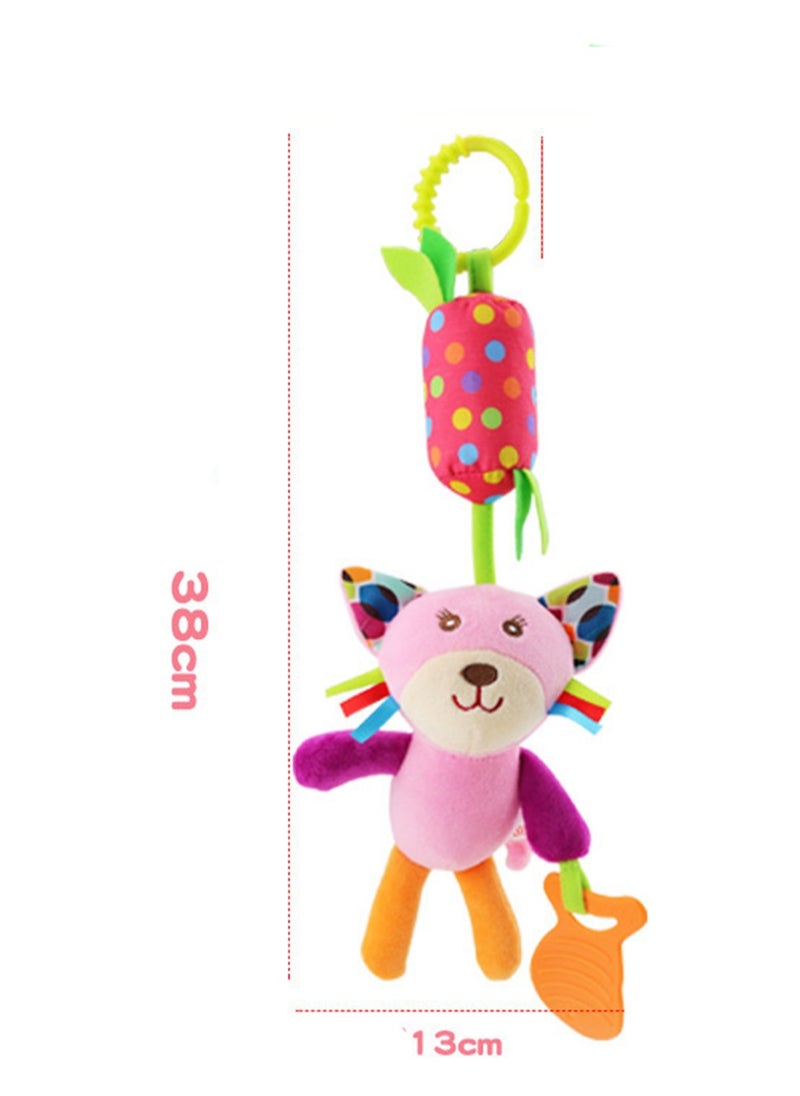Generic - Animal Wind Chimes Bed Hanging, Stroller Pendant, Bell Wind Chimes Car Hanging With Teether (Monkey Wind Chime) - Image 1