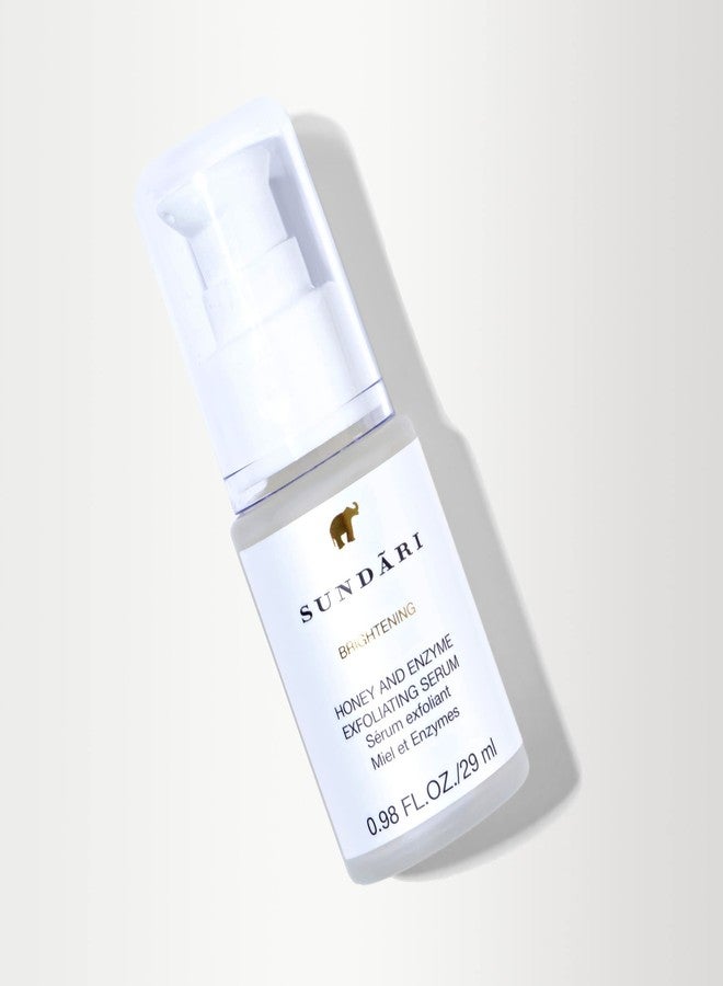SUNDARI Honey & Enzyme Exfoliating Serum, 0.98 fl oz, Brighter Skin, Fewer Fine Lines and Wrinkles, Smoothing Botanicals, Enzymes and Fruit AHAs - Image 5