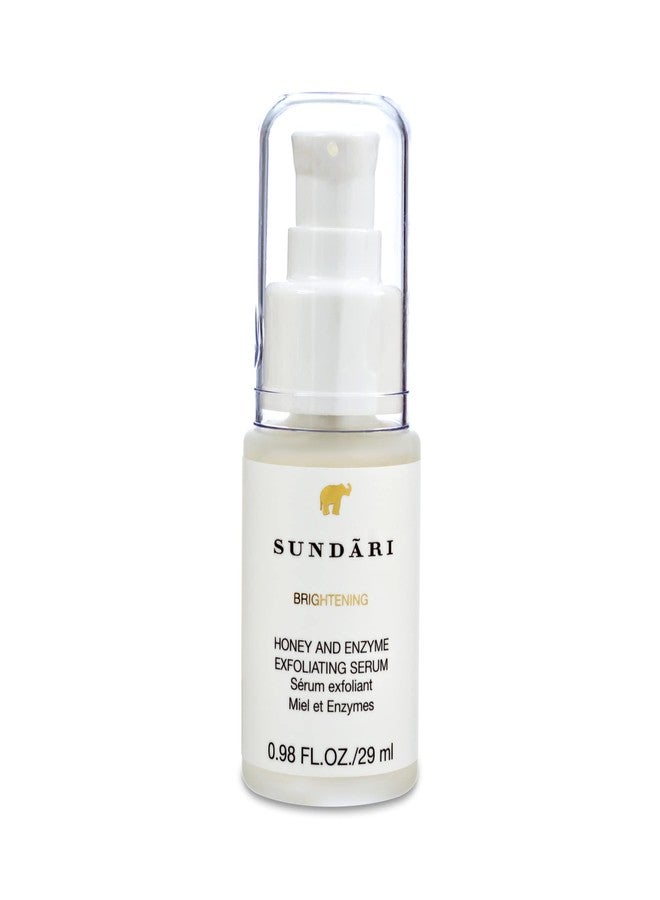 SUNDARI Honey & Enzyme Exfoliating Serum, 0.98 fl oz, Brighter Skin, Fewer Fine Lines and Wrinkles, Smoothing Botanicals, Enzymes and Fruit AHAs - Image 1