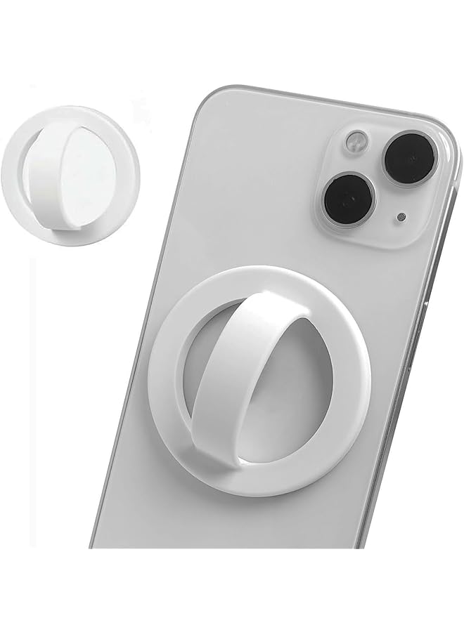 Green Tiger Magnetic Silicone Phone Grip – Universal Phone Ring Holder with Super Strong Magnet | Comfortable Stand for Hands-Free Viewing, Compatible with iPhone (17-12)& Android Phones (White)​​ - Image 1