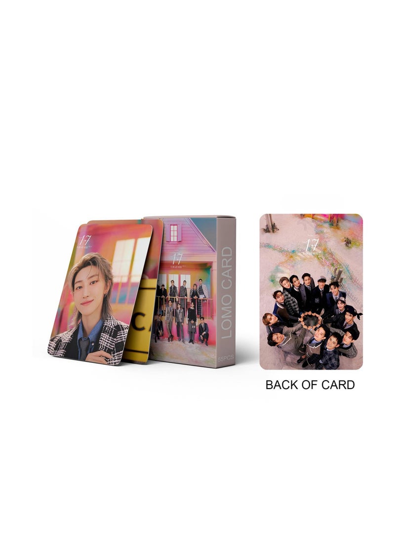 EHOME - 55Pcs SEVENTEEN 2024 New Album '17 IS RIGHT HERE' Lomo Card - Image 1