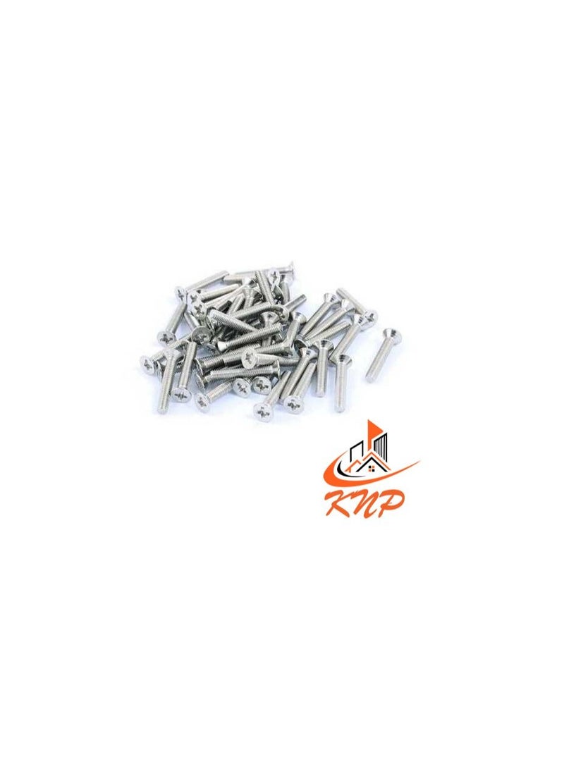 KNP KNP Countersunk Machine Screws - Pack of 200 (M4 x 12mm) - Image 1