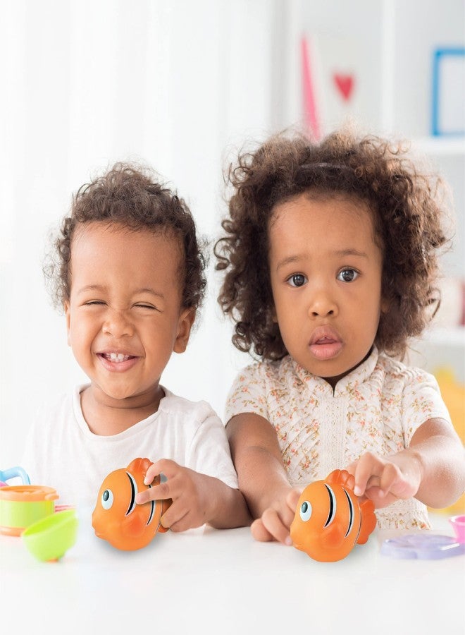 Puzzled DolliBu Clown Fish Bath Buddy Squirter - Floating Orange Fish Rubber Bath Toy, Fun Water Squirting Bathtime Play for Toddlers, Soft Sea Life Animal Toy for The Bathtub, Beach, & Pool for Girls & Boys - Image 5