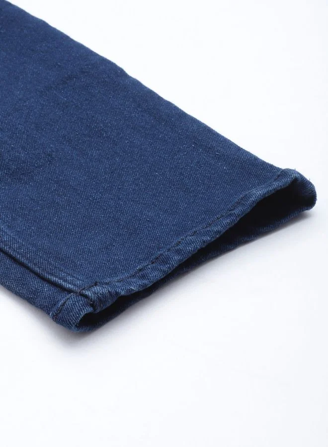 The Indian Garage Co Men Slim Fit Solid Mid-Rise Stretchable Jeans