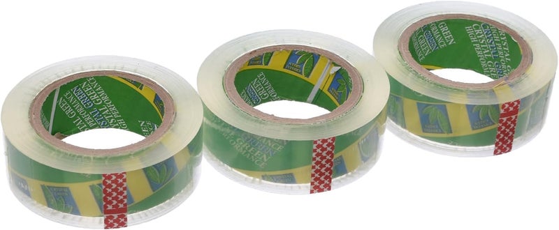 Wide Tape 3 Rolls Crystal Clear - Excellent Adhesion and Long Life - 300 Yards - Image 2