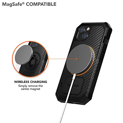 Rokform - iPhone 13 Case, Rugged Series, Dual Magnet Plus MagSafe Compatible, Magnetic Protective Apple Gear, iPhone Cover with RokLock Twist Lock, Drop Tested Armor (Black) - Image 5