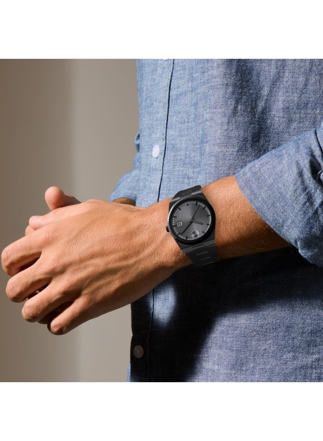 MOVADO BOLD Movado  Bold Quest Quartz Grey Dial Black Steel Men's Watch 3601224 - Image 4