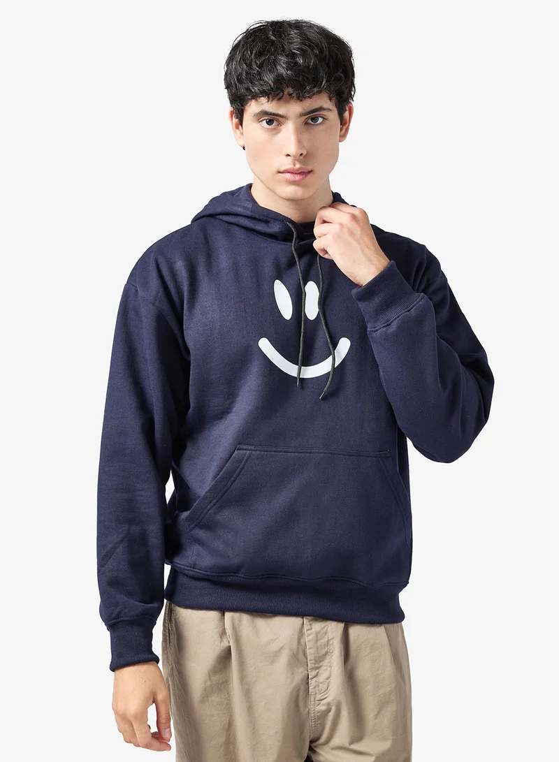 Seventy Five Basics Graphic Print Hoodie