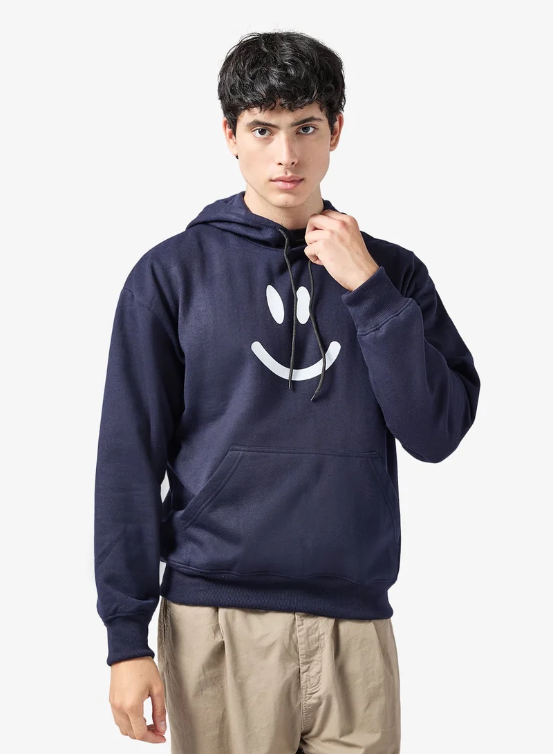 Seventy Five Basics Graphic Print Hoodie