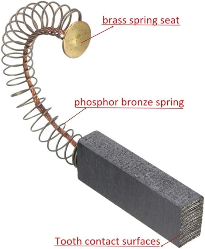 6Pcs Graphite Carbon Brushes 32x11x6mm for Electric Hammer Drill and Grinder Motor Replacement - Image 4