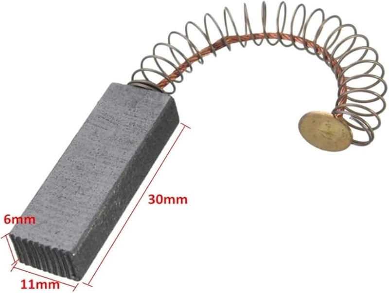 6Pcs Graphite Carbon Brushes 32x11x6mm for Electric Hammer Drill and Grinder Motor Replacement - Image 3