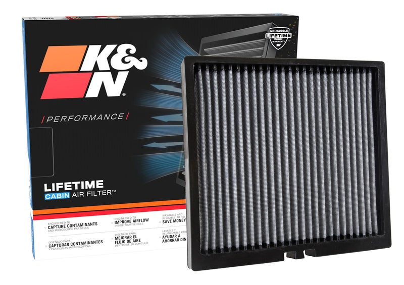 K+N K&N LIFETIME Cabin Air Filter: Premium, Washable, Clean Air for your Cabin: Compatible with 2013-2024 AUDI: A3, Q2, S3, TT, VF2047 - Image 1