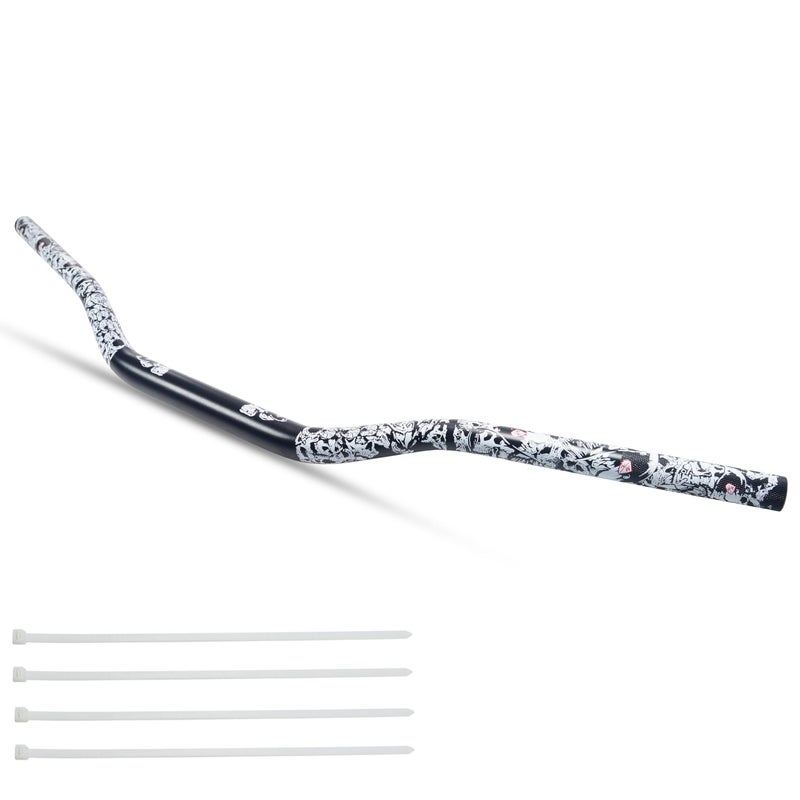 JXPANG Universal 28mm 118 Handle Bar For CRF KLX KX LTR TRX SX SXF EXC XCW Motocross Pit Dirt Bike Scooter ATV Quad Bike Grizzly Hawk 250 Bicycles Black - Image 2