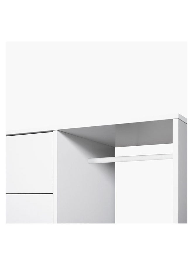 Home Box - Vanilla Cody Chest of 5-Drawers With Hanger 118x119x44 cm - Image 1