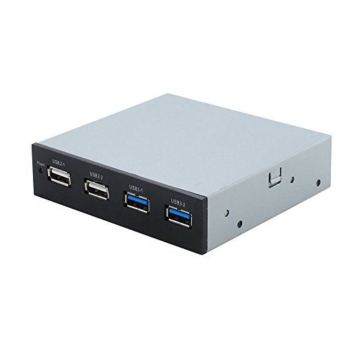 Sedna 2-Port USB 3.0 + 2-Port USB 2.0 3.5" Floppy Bay Front Panel with 5.25" Mounting Kit - Image 3