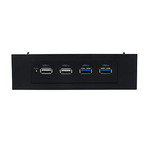 Sedna 2-Port USB 3.0 + 2-Port USB 2.0 3.5" Floppy Bay Front Panel with 5.25" Mounting Kit - Image 2