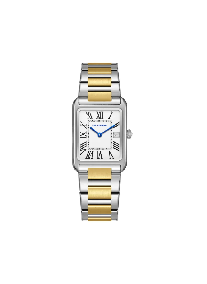 Lee Cooper Lee Cooper LC08083.230 Women's Analog Display Watch & Metal Strap Silver/Gold
