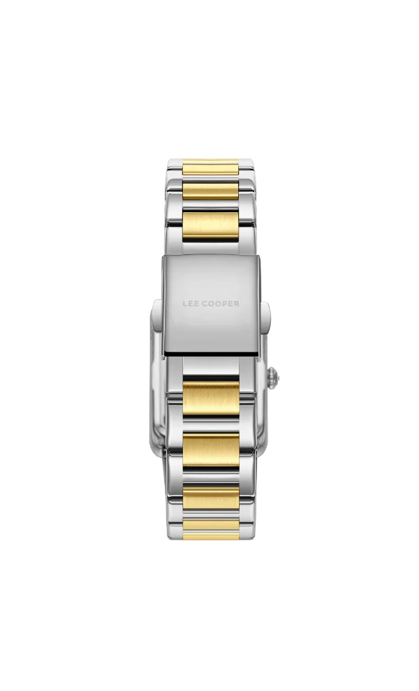 Lee Cooper Lee Cooper LC08083.230 Women's Analog Display Watch & Metal Strap Silver/Gold