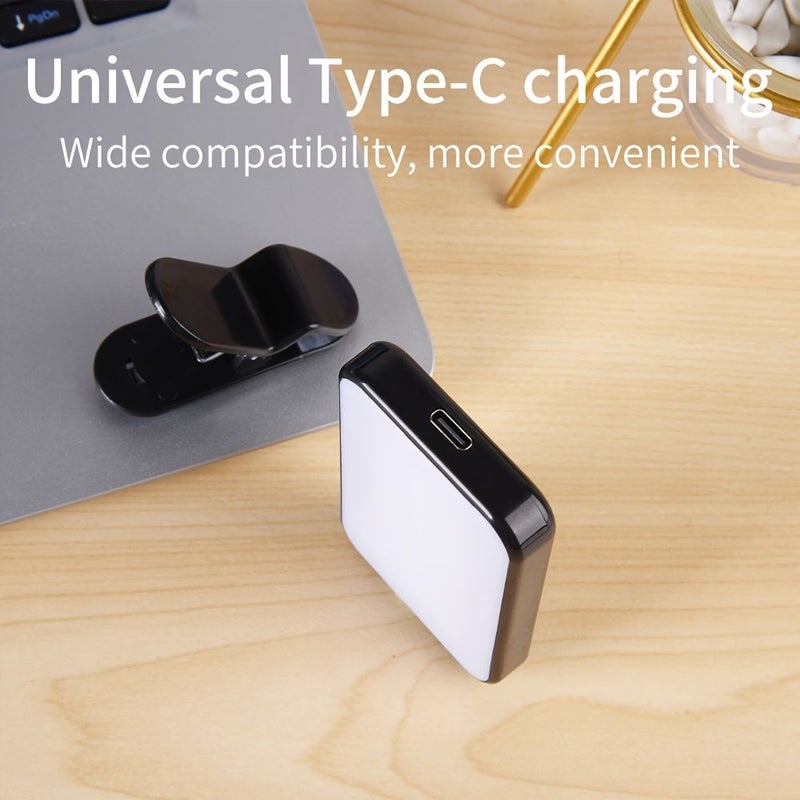 Red Mini Clip On Light 3 Brightness Levels Portable LED Fill Lamp - Image 3