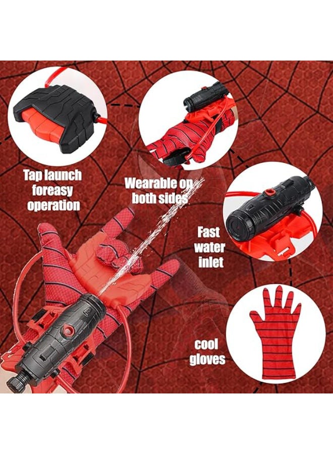 Xiujuers Pack of 2 Spider Launcher Gloves, Spiderman Gloves, Spiderman Water Gun, Spiderman Network Launcher Gloves, Super Spider Launcher, Launcher Toy - Image 2