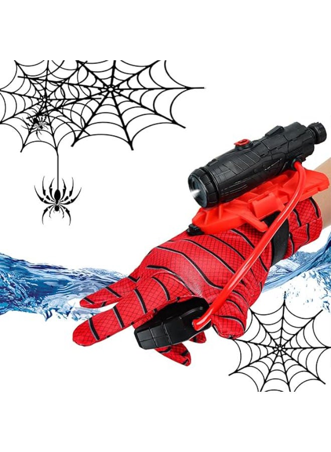 Xiujuers Pack of 2 Spider Launcher Gloves, Spiderman Gloves, Spiderman Water Gun, Spiderman Network Launcher Gloves, Super Spider Launcher, Launcher Toy - Image 1