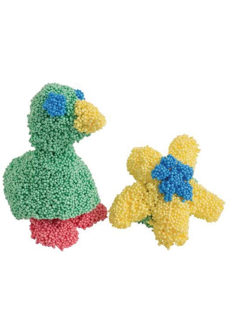 Silly Foam, Creative Modeling Foam Beads, 6 Primary Colors (Monster), Perfect for Preschool and Kids, Arts, Crafts, Sensory Play, Non-Toxic (Red, Orange, Yellow, Green, Blue, Purple)  - Image 3