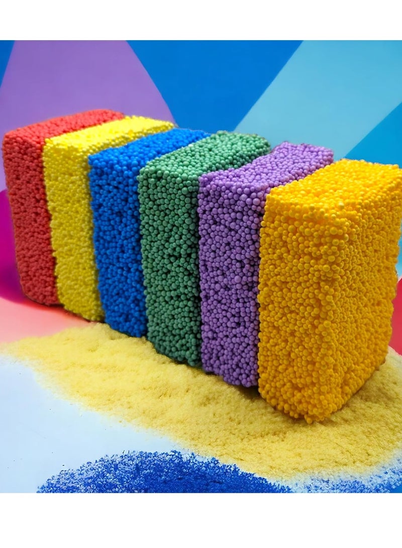 Silly Foam, Creative Modeling Foam Beads, 6 Primary Colors (Monster), Perfect for Preschool and Kids, Arts, Crafts, Sensory Play, Non-Toxic (Red, Orange, Yellow, Green, Blue, Purple)  - Image 5