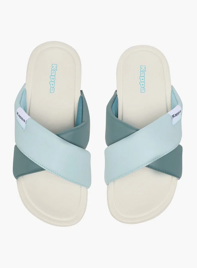 Kappa Women's Colourblock Criss Cross Slip-On Sandals