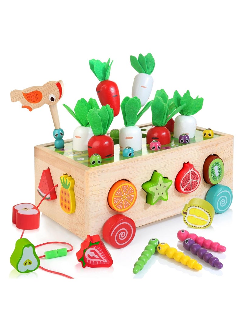 Montessori Educational Shape Sorting Toys for Toddlers – Wooden Preschool Learning Toy for Kids Age 2-4, Fine Motor Skills Game for Boys & Girls, Fun Shape Sorting Activity - Image 1