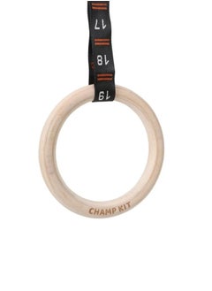 CHAMP KIT Gymnastics Rings - Adjustable with Numbered Straps and Premium Quality - Perfect for Calisthenics and Home Workouts  - Image 2
