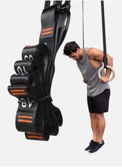 CHAMP KIT Gymnastics Rings - Adjustable with Numbered Straps and Premium Quality - Perfect for Calisthenics and Home Workouts  - Image 3