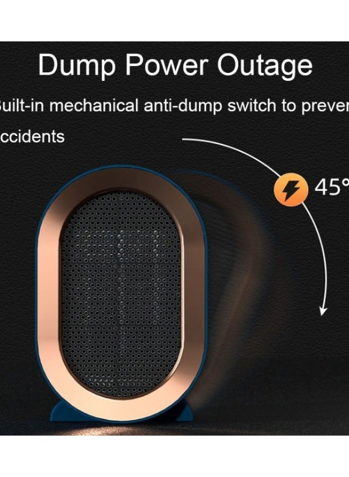 NUMPIG High Power Ceramic PTC Electric Heater – 1200W Small Q Desktop Heater with 2-Position Temperature Control (Green) - Image 4