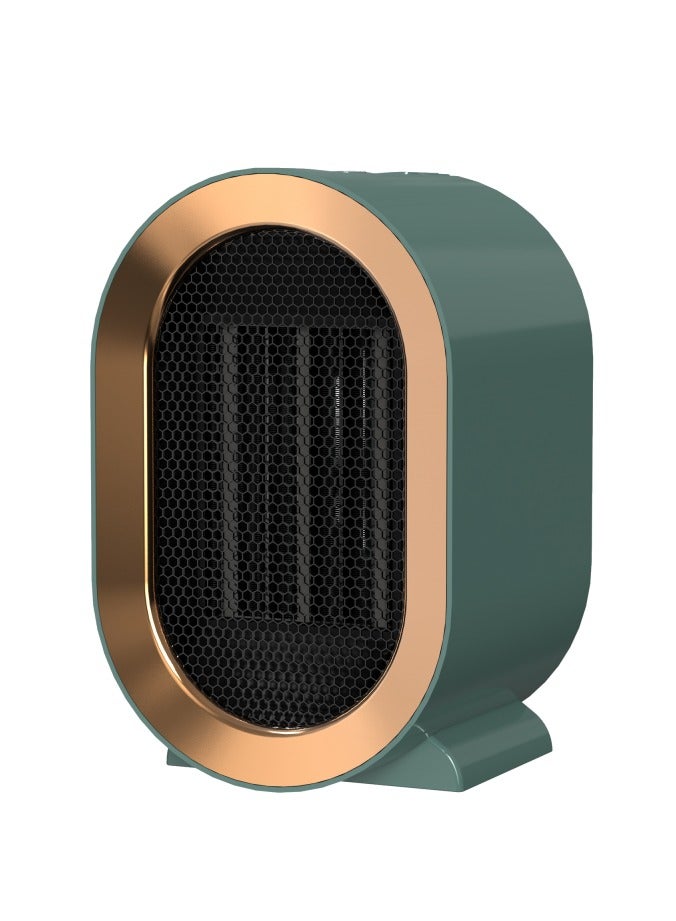 NUMPIG High Power Ceramic PTC Electric Heater – 1200W Small Q Desktop Heater with 2-Position Temperature Control (Green) - Image 1