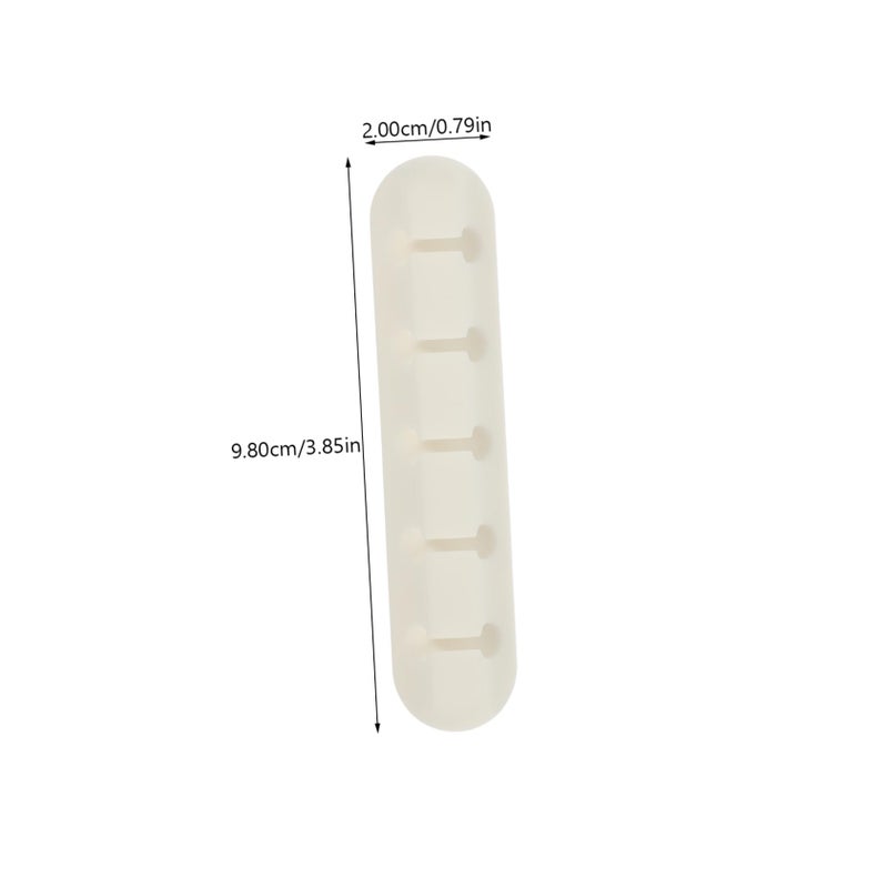 2 Pack White Adhesive Cable Organizers Cord Keepers For Home Office And Appliances - Image 3