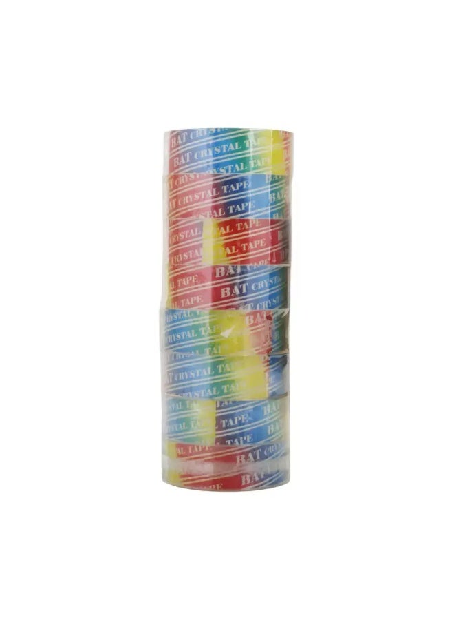 Bat Crystal Clear Stationery Tape All Purpose Tape- 8pcs - Image 2